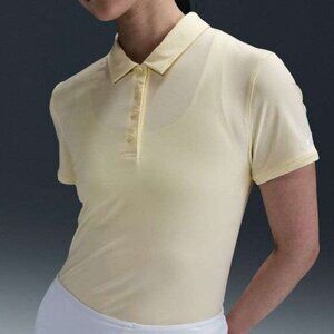 NEW Nike Women's Eco-Friendly Victory Dri-FIT Short-Sleeve Golf Polo Yellow MED